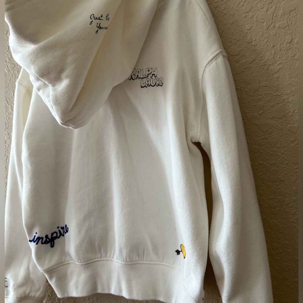 Polo by Ralph Lauren Embroidered Hoodie for girls Size( L 12-14) - Picture 6 of 7